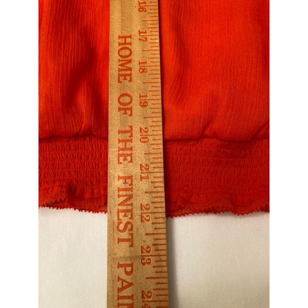 White House‎ Black Market Orange Sleeveless Top Embroidered Blouse - Picture 10 of 10